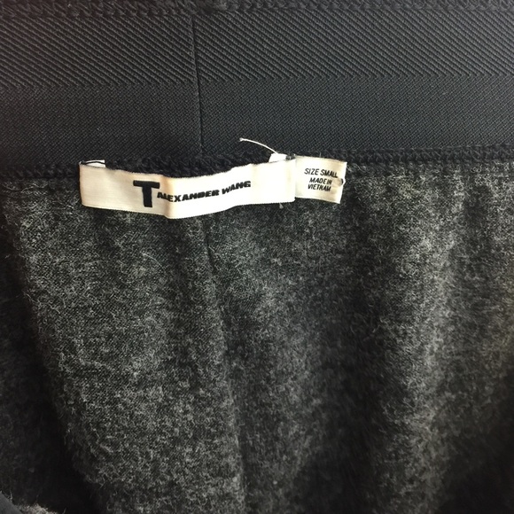 T Alexander Wang Grey Fuzzy Soft Mini Layer Skirt - Picture 3 of 8